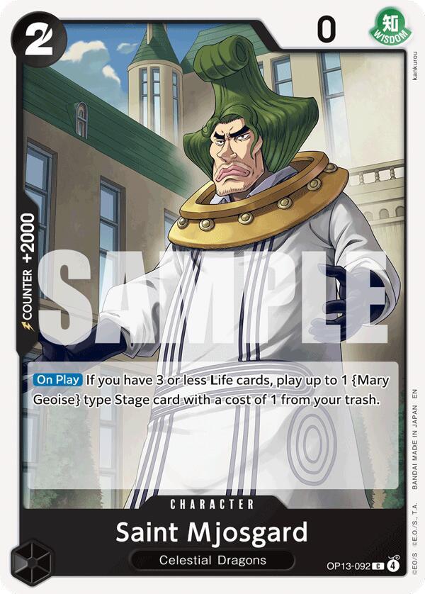 Saint Mjosgard, Carrying On His Will OP13-092