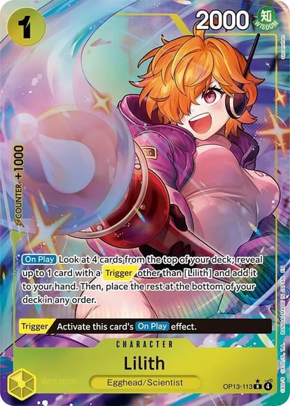 Lilith (Alternate Art), Carrying On His Will OP13-113