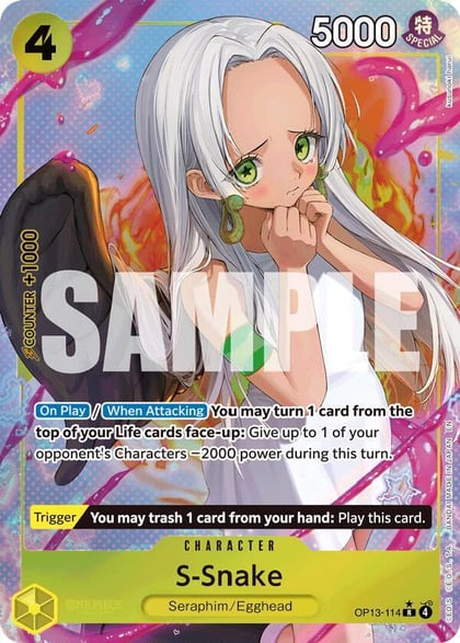 S-Snake (Alternate Art), Carrying On His Will OP13-114