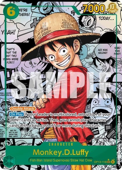 Monkey.D.Luffy (118) (Super Alternate Art), Carrying On His Will OP13-118
