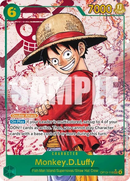 Monkey.D.Luffy (118) (Parallel), Carrying On His Will OP13-118