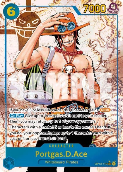 Portgas.D.Ace (119) (Parallel), Carrying On His Will OP13-119