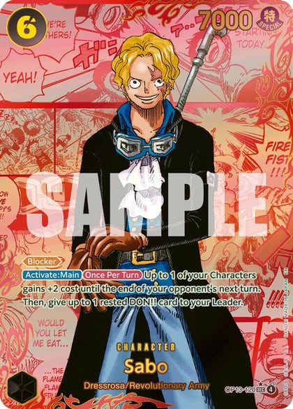 Sabo (120) (Red Super Alternate Art), Carrying On His Will OP13-120