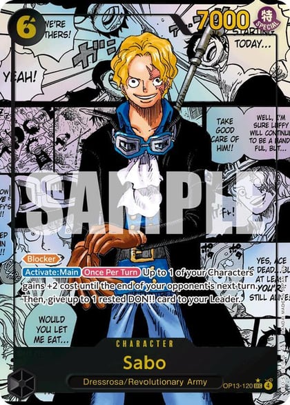 Sabo (120) (Super Alternate Art), Carrying On His Will OP13-120