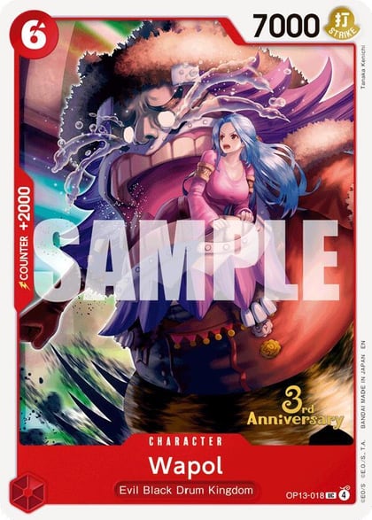 Wapol, Carrying On His Will: 3rd Anniversary Tournament Cards OP13-018