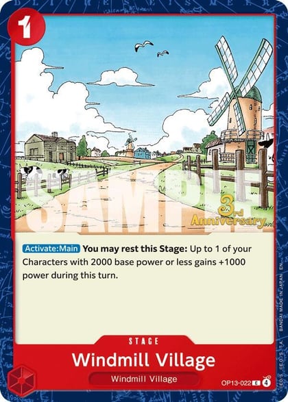 Windmill Village, Carrying On His Will: 3rd Anniversary Tournament Cards OP13-022