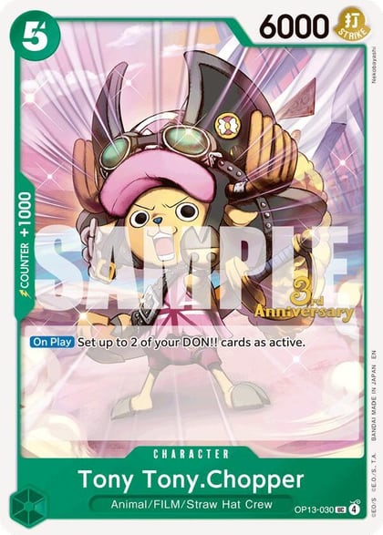 Tony Tony.Chopper, Carrying On His Will: 3rd Anniversary Tournament Cards OP13-030