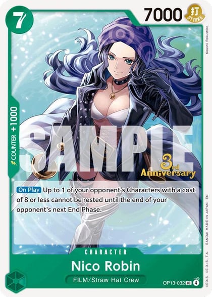 Nico Robin, Carrying On His Will: 3rd Anniversary Tournament Cards OP13-032