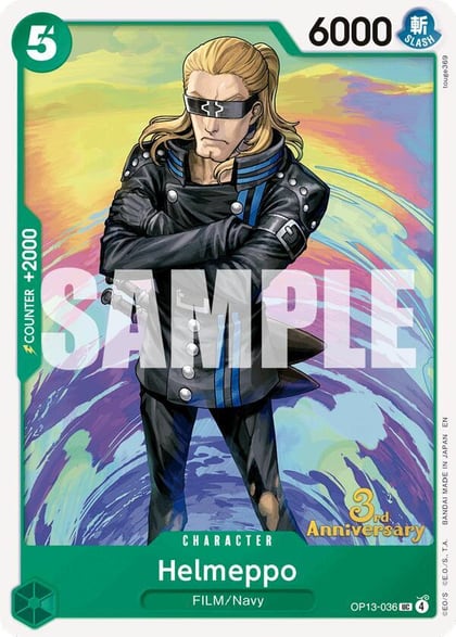 Helmeppo, Carrying On His Will: 3rd Anniversary Tournament Cards OP13-036