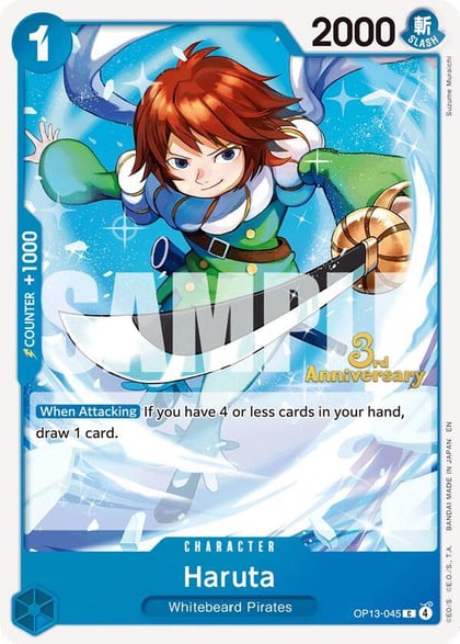 Haruta, Carrying On His Will: 3rd Anniversary Tournament Cards OP13-045