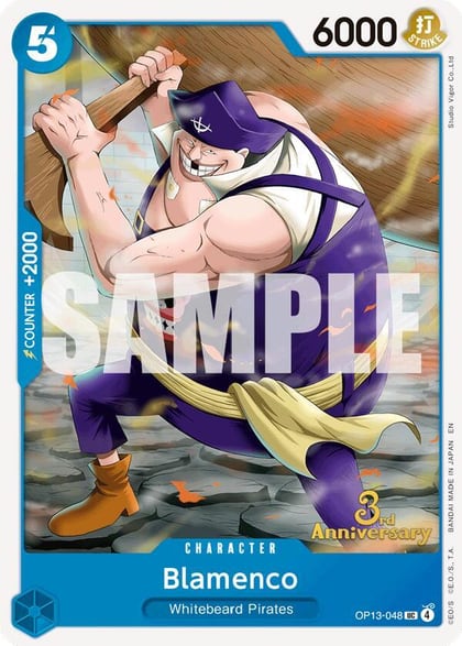 Blamenco, Carrying On His Will: 3rd Anniversary Tournament Cards OP13-048