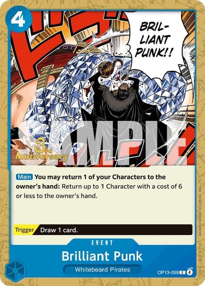 Brilliant Punk, Carrying On His Will: 3rd Anniversary Tournament Cards OP13-059