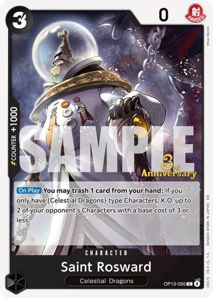 Saint Rosward, Carrying On His Will: 3rd Anniversary Tournament Cards OP13-095