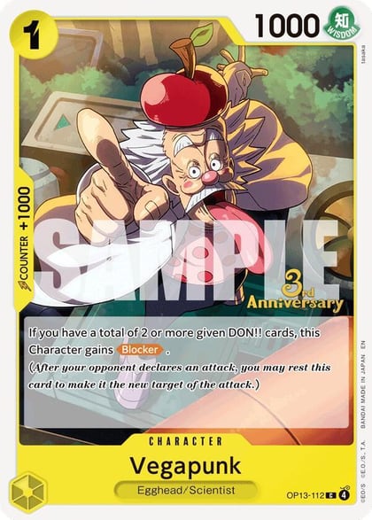 Vegapunk, Carrying On His Will: 3rd Anniversary Tournament Cards OP13-112