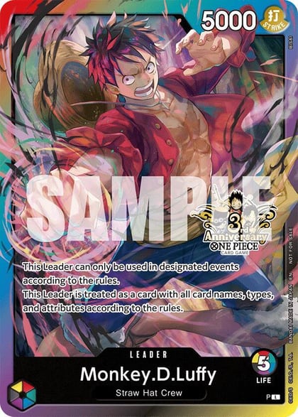 Monkey.D.Luffy (3rd Anniversary Tournament 3 Brothers Pack), Carrying On His Will: 3rd Anniversary Tournament Cards #661879