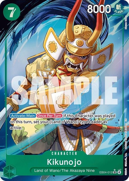 Kikunojo - EB04-012 (Alternate Art), The Azure Sea's Seven EB04-012