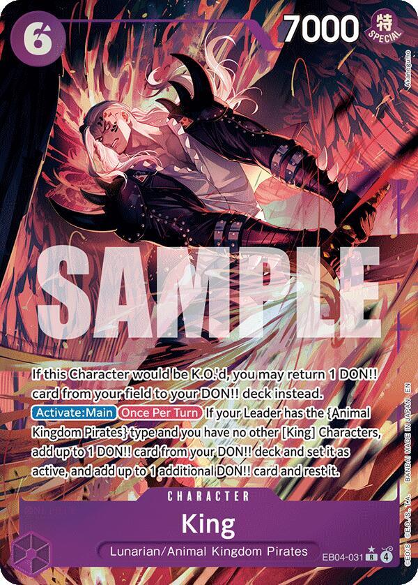 King (Alternate Art), The Azure Sea's Seven EB04-031
