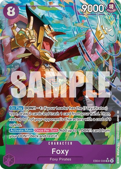 Foxy (Alternate Art), The Azure Sea's Seven EB04-036
