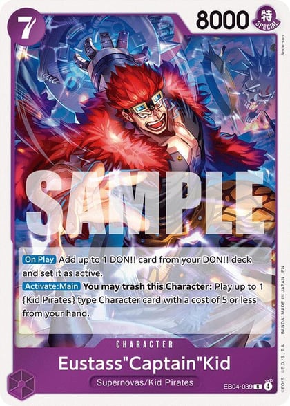 Eustass"Captain"Kid - EB04-039, The Azure Sea's Seven EB04-039