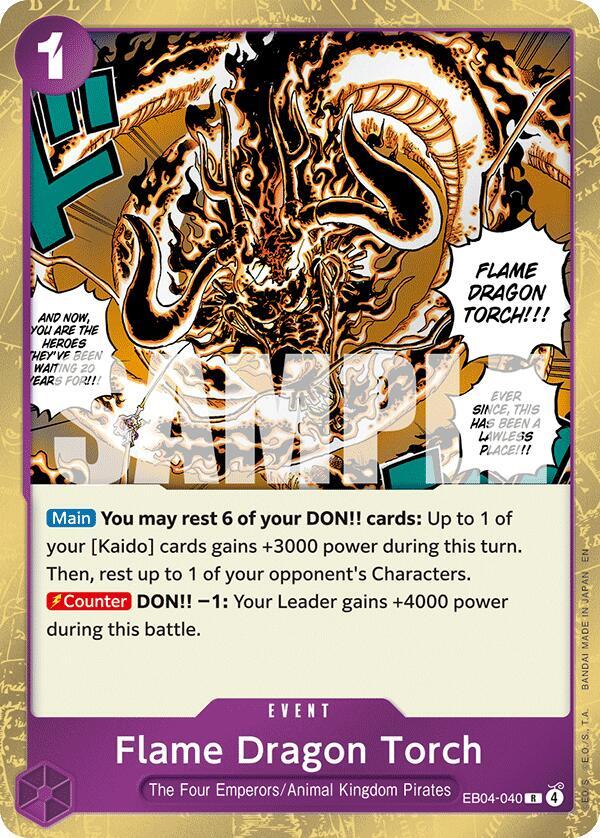 Flame Dragon Torch, The Azure Sea's Seven EB04-040