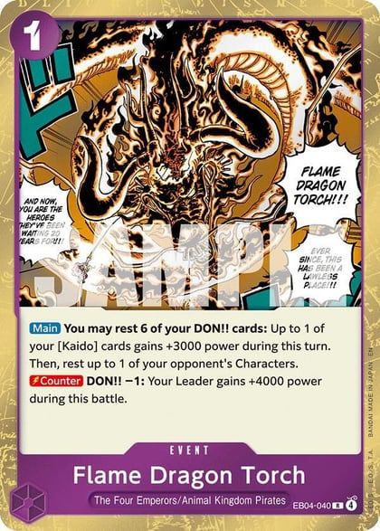 Flame Dragon Torch, The Azure Sea's Seven EB04-040