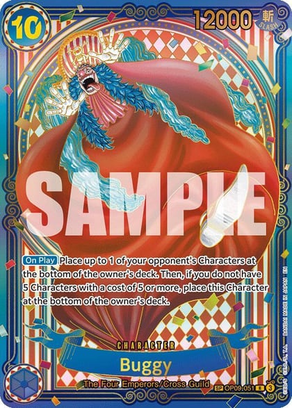 Buggy - OP09-051 (SP) (Gold), The Azure Sea's Seven OP09-051