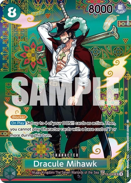 Dracule Mihawk - OP12-030 (SP), The Azure Sea's Seven OP12-030