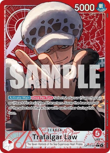 Trafalgar Law - OP14-001 (Alternate Art), The Azure Sea's Seven OP14-001