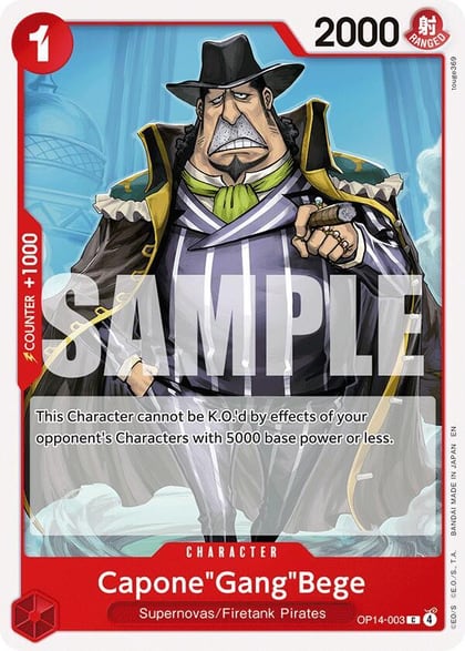 Capone"Gang"Bege, The Azure Sea's Seven OP14-003