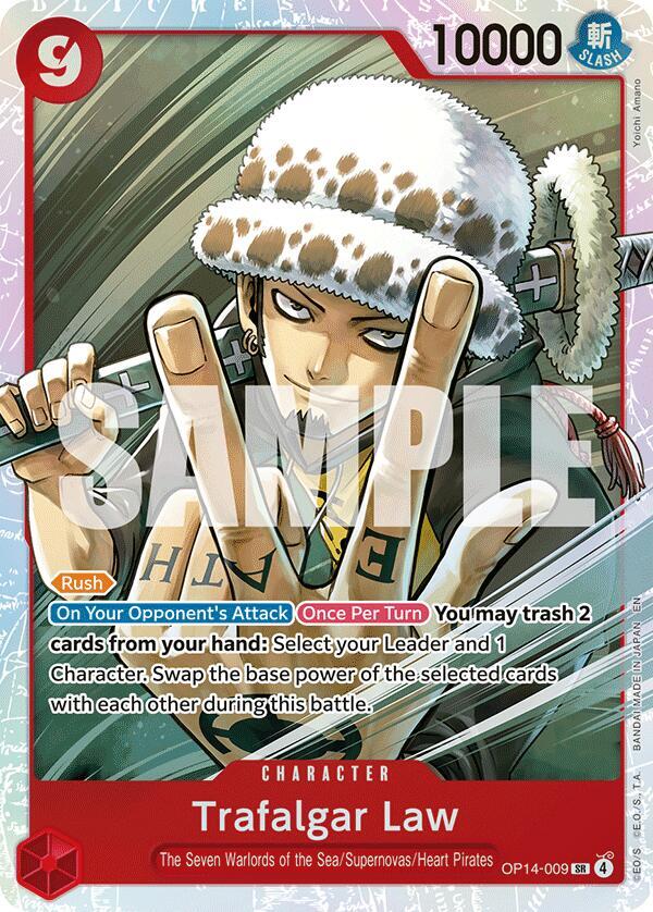 Trafalgar Law - OP14-009, The Azure Sea's Seven OP14-009