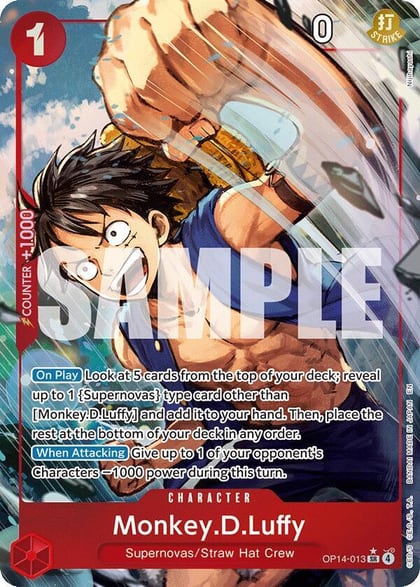 Monkey.D.Luffy - OP14-013 (Alternate Art), The Azure Sea's Seven OP14-013