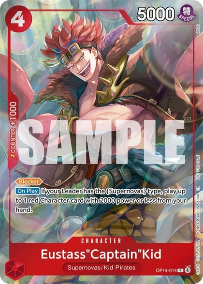 Eustass"Captain"Kid - OP14-014 (Dash Pack), The Azure Sea's Seven OP14-014