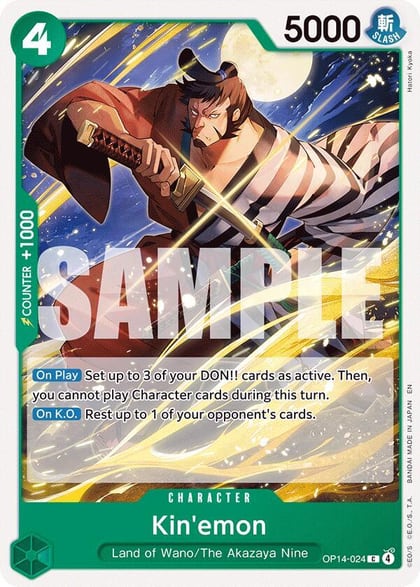 Kin'emon, The Azure Sea's Seven OP14-024