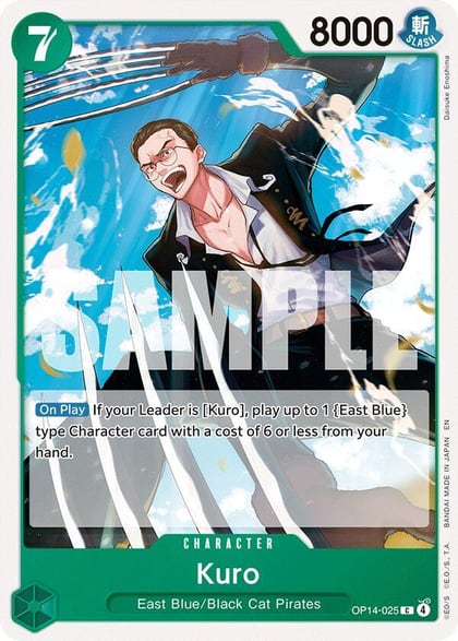 Kuro, The Azure Sea's Seven OP14-025