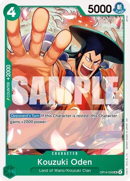 Kouzuki Oden, The Azure Sea's Seven OP14-026