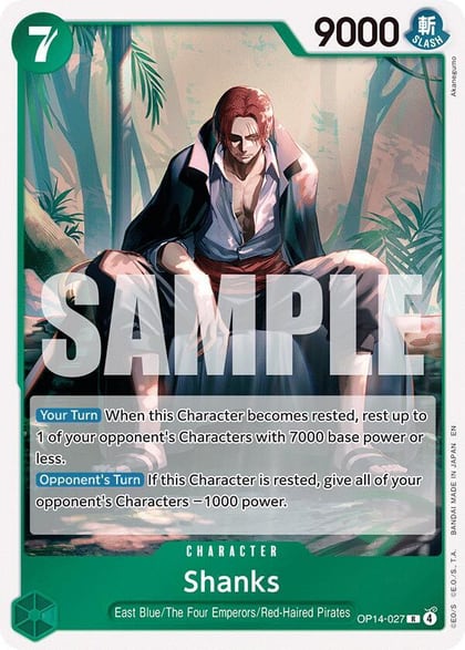 Shanks, The Azure Sea's Seven OP14-027
