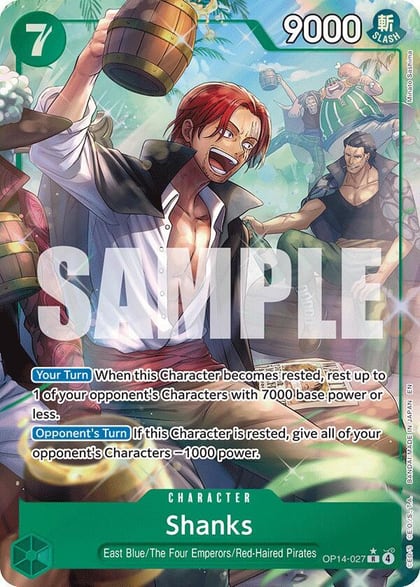 Shanks (Alternate Art), The Azure Sea's Seven OP14-027
