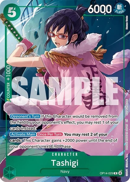 Tashigi (Dash Pack), The Azure Sea's Seven OP14-029