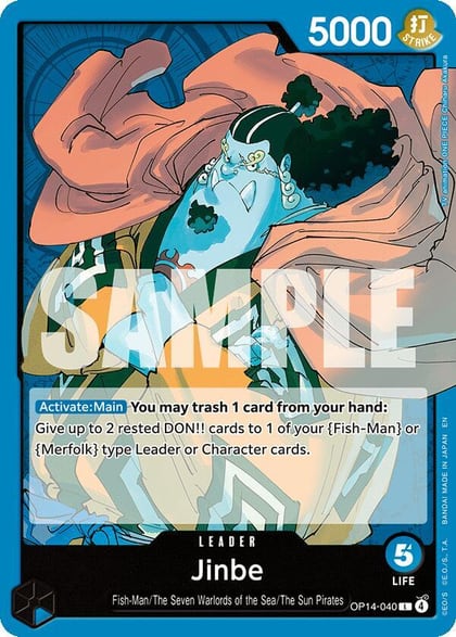 Jinbe - OP14-040, The Azure Sea's Seven OP14-040
