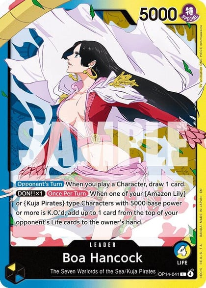 Boa Hancock - OP14-041, The Azure Sea's Seven OP14-041