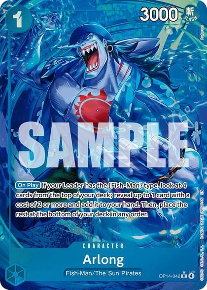 Arlong (Alternate Art), The Azure Sea's Seven OP14-042