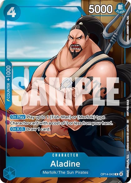 Aladine (Dash Pack), The Azure Sea's Seven OP14-043