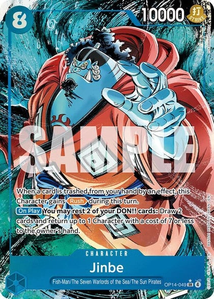 Jinbe - OP14-049 (Alternate Art), The Azure Sea's Seven OP14-049
