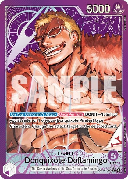 Donquixote Doflamingo - OP14-060 (Alternate Art), The Azure Sea's Seven OP14-060