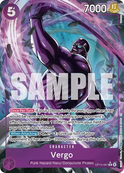 Vergo (Alternate Art), The Azure Sea's Seven OP14-061