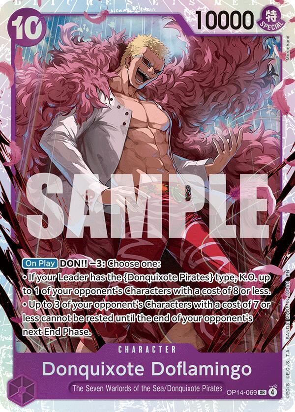 Donquixote Doflamingo - OP14-069, The Azure Sea's Seven OP14-069