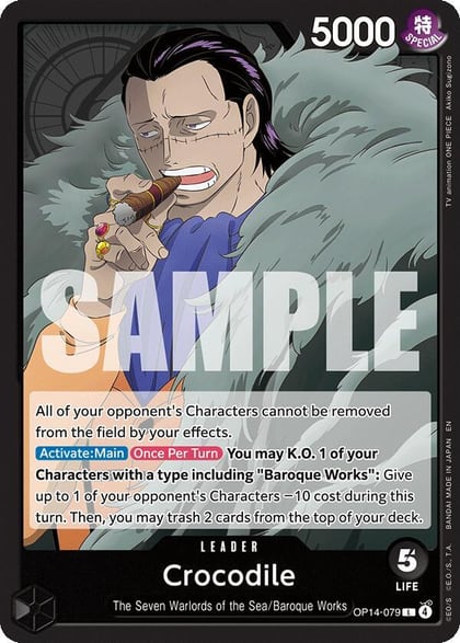 Crocodile - OP14-079, The Azure Sea's Seven OP14-079