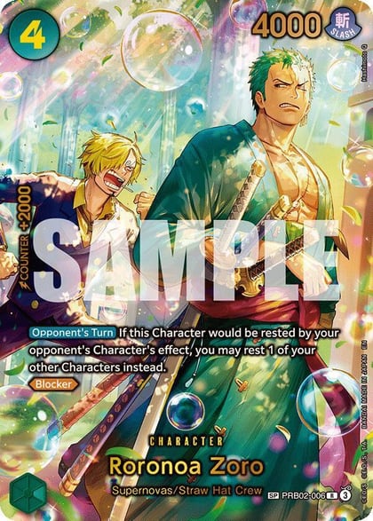 Roronoa Zoro - PRB02-006 (SP), The Azure Sea's Seven PRB02-006