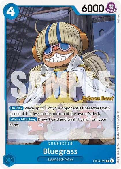 Bluegrass, The Azure Sea's Seven Release Event Cards EB04-026