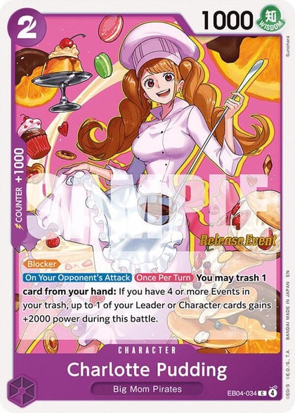 Charlotte Pudding, The Azure Sea's Seven Release Event Cards EB04-034